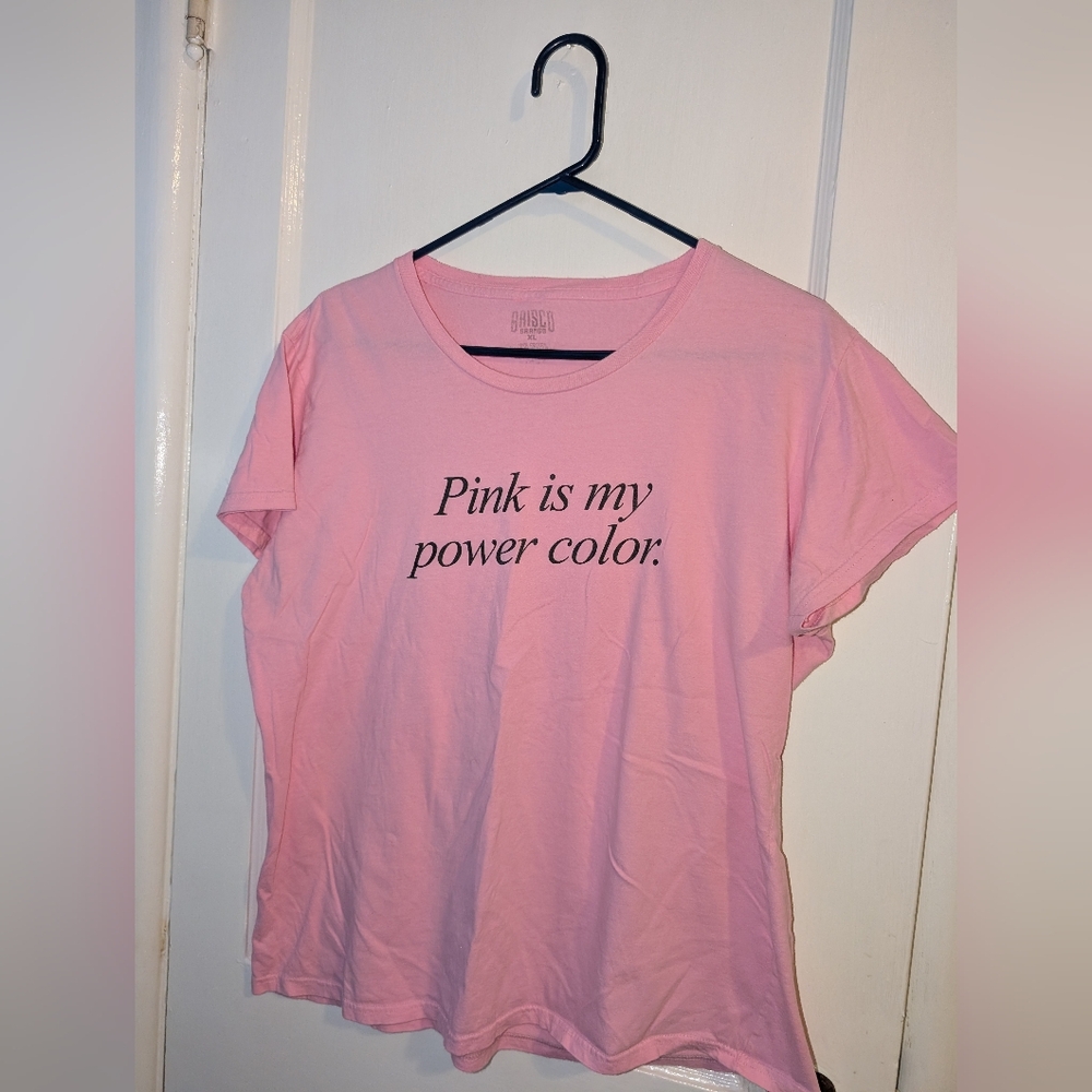 Baisico Brands Pink is my power color T-Shirt Pre-owned